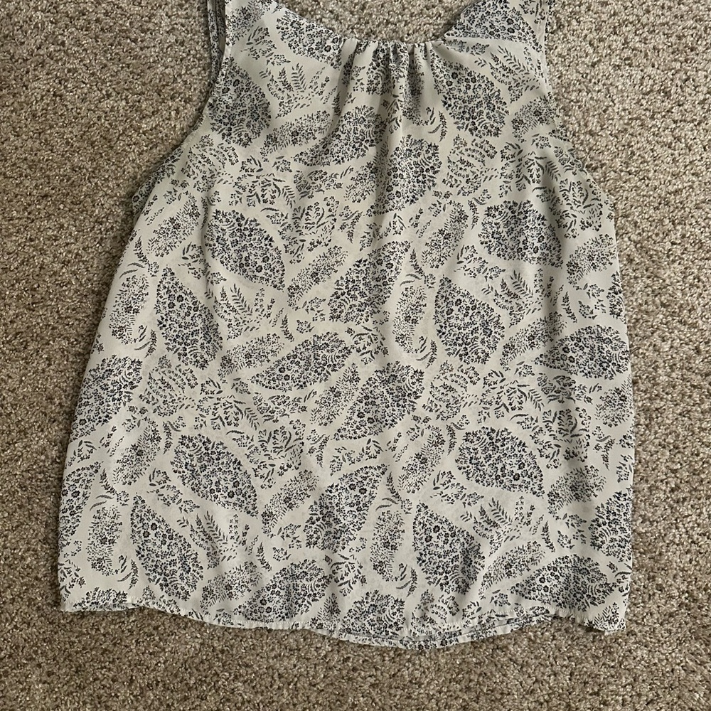 Banana Republic Floral Print Sleeveless Top